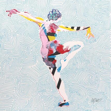 Gemälde Lattitude décalée  von Cressanne | Gemälde Figurativ Acryl, Tinte Akt