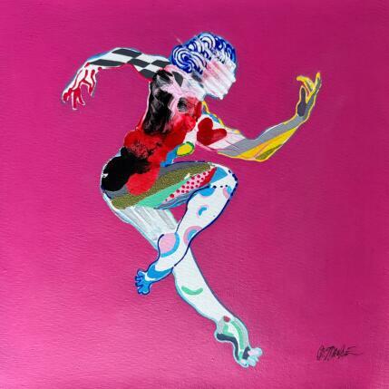 Gemälde Le coeur élan  von Cressanne | Gemälde Figurativ Acryl, Sand Akt