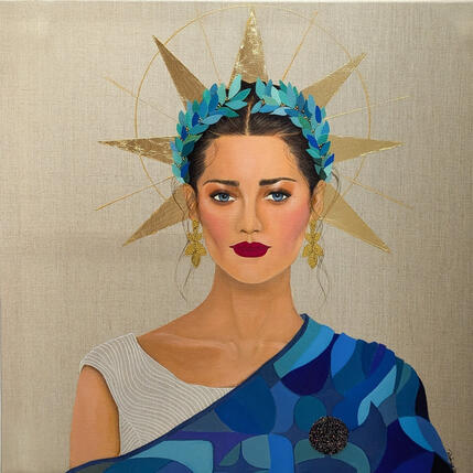 Pintura Junon por Rosângela | Pintura Figurativo Acrílico