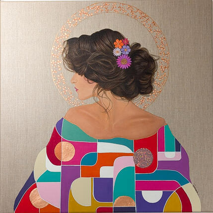 Pintura Gaïa por Rosângela | Pintura Figurativo Acrílico