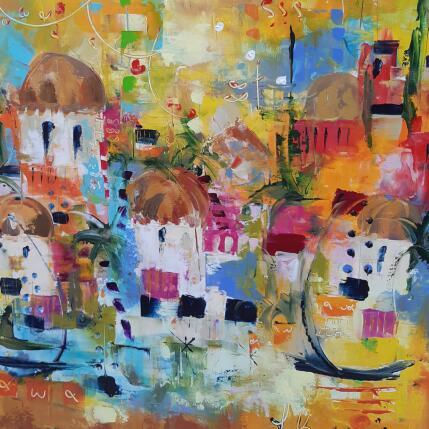 Painting Orient Express by Bastide d´Izard Armelle | Painting Abstract