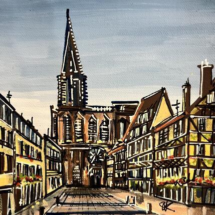 Pintura La cathédrale de Strasbourg por Touras Sophie-Kim  | Pintura Realismo Aceite Naturalezas muertas