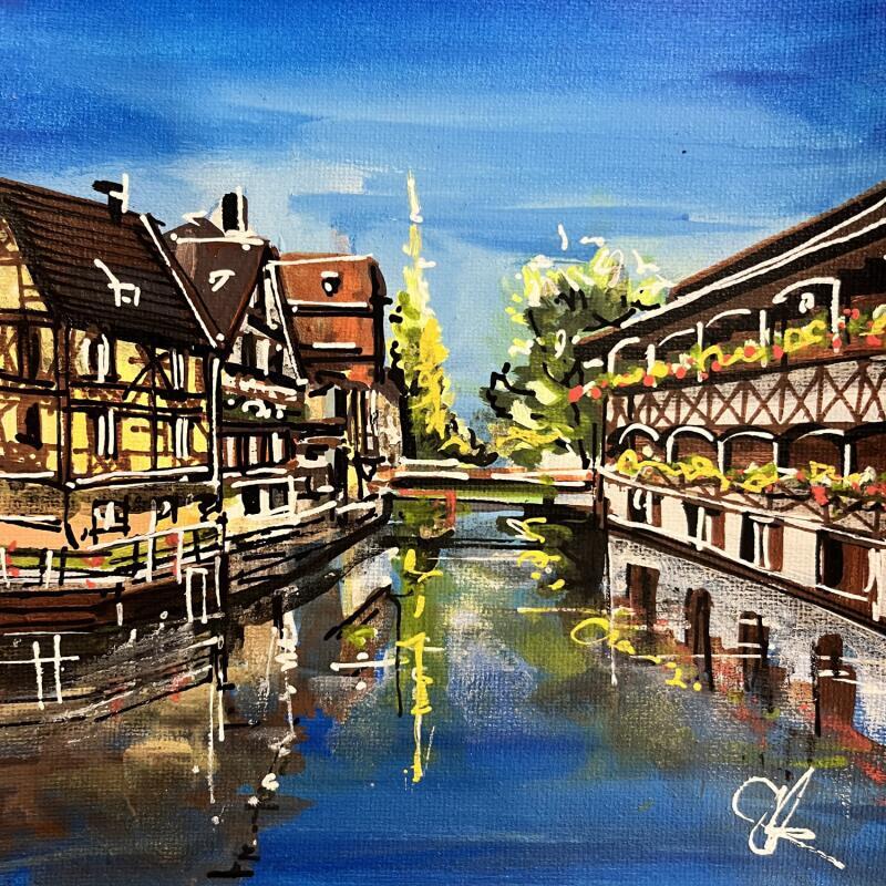 Pintura Reflets sur la Petite France por Touras Sophie-Kim  | Pintura Realismo Naturalezas muertas Aceite