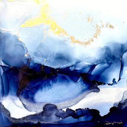 Peinture Bleu velvet 2755 par Depaire Silvia | Tableau Abstrait Acrylique Marine, Minimaliste, Paysages