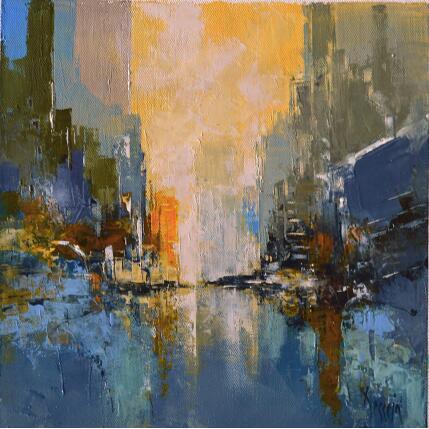 Painting New York F29 by Dessein Pierre | Painting Figurative Oil Pop icons