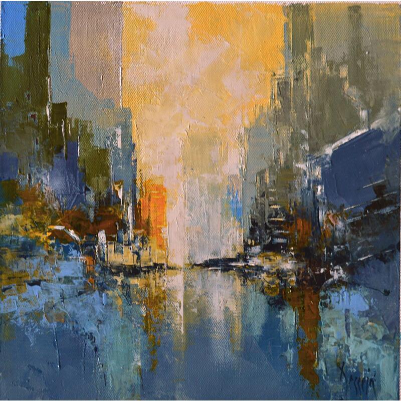 Painting New York F29 by Dessein Pierre | Painting Figurative Oil