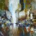 Painting Theater district by Dessein Pierre | Painting Figurative Oil