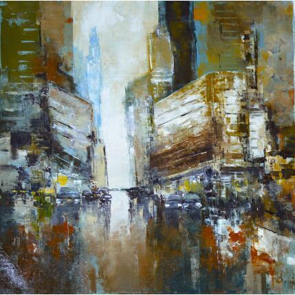 Painting Theater district by Dessein Pierre | Painting Figurative Oil