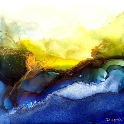 Painting Colibri 2743 by Depaire Silvia | Painting Abstract Acrylic Landscapes, Minimalist