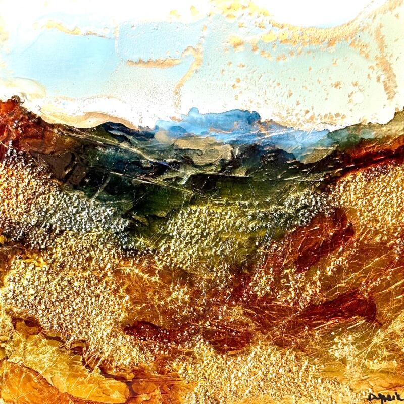 Painting Bronze Age 2583 by Depaire Silvia | Painting Abstract Landscapes Marine Minimalist Acrylic