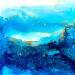 Painting Poésie marine 2600 by Depaire Silvia | Painting Abstract Landscapes Marine Minimalist Acrylic