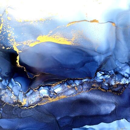 Painting Bleu Velvet 2809 by Depaire Silvia | Painting Abstract Acrylic Landscapes, Marine, Minimalist