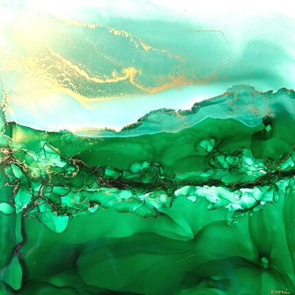 Painting Poésie végétale 2821 by Depaire Silvia | Painting Abstract Acrylic Landscapes