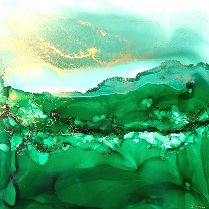 Painting Poésie végétale 2821 by Depaire Silvia | Painting Abstract Landscapes Acrylic