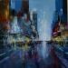 Painting Manhattan by Dessein Pierre | Painting Figurative Urban Oil