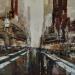 Painting Balade à NY  by Dessein Pierre | Painting Figurative Urban Oil
