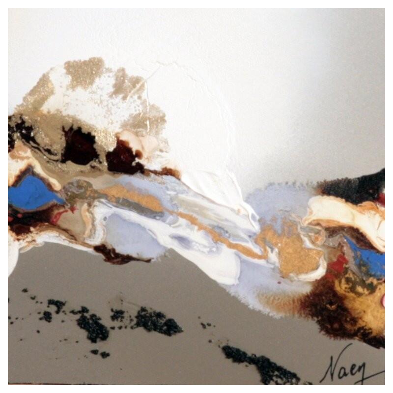 Peinture C3933 par Naen | Tableau Abstrait Acrylique Encre