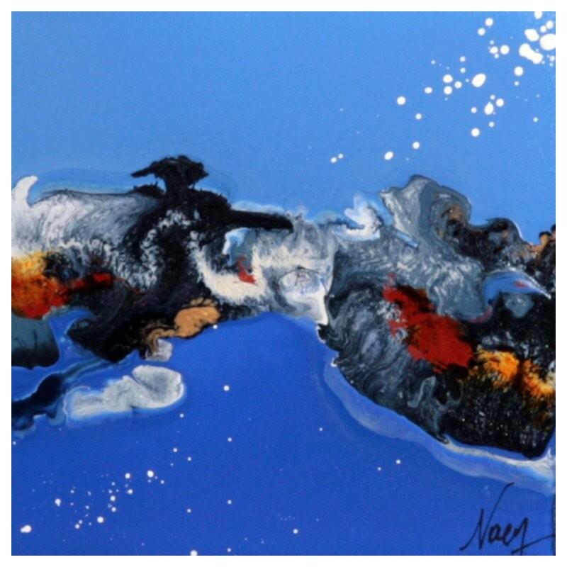 Peinture C3952 par Naen | Tableau Abstrait Acrylique Encre