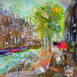 Painting Herrengraacht  by Solveiga | Painting  Acrylic