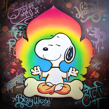 Gemälde Bollywood vibes von Rocky Chaplin | Gemälde