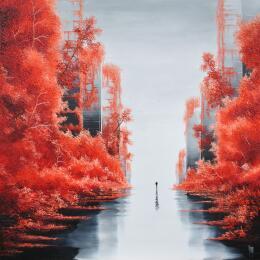 Painting Debout face à demain by Galloro Maurizio | Painting