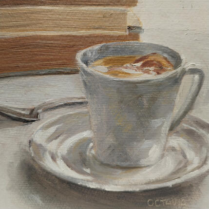 Gemälde Le temps d'un thé von Sellier Octavia | Gemälde