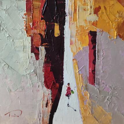 Peinture Pommes vertes par Tomàs | Tableau Impressionnisme Huile Scènes de vie