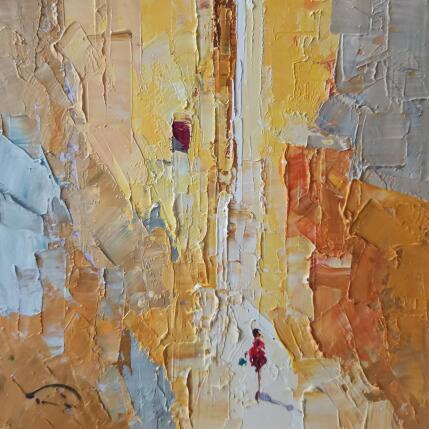 Peinture La bossa verda par Tomàs | Tableau Abstrait Huile Urbain