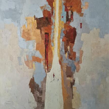 Peinture D'où viens-tu par Tomàs | Tableau Impressionnisme Huile Scènes de vie, Société, Urbain