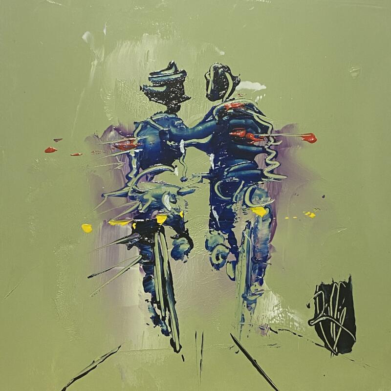 Painting Enlacés by Raffin Christian | Painting Figurative Life style Oil