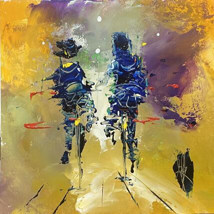 Pintura Au parc por Raffin Christian | Pintura Figurativo Aceite Life style