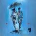 Painting Sous ton parapluie by Raffin Christian | Painting Figurative Life style Oil