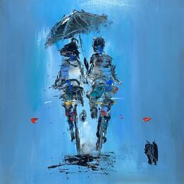 Painting Sous ton parapluie by Raffin Christian | Painting