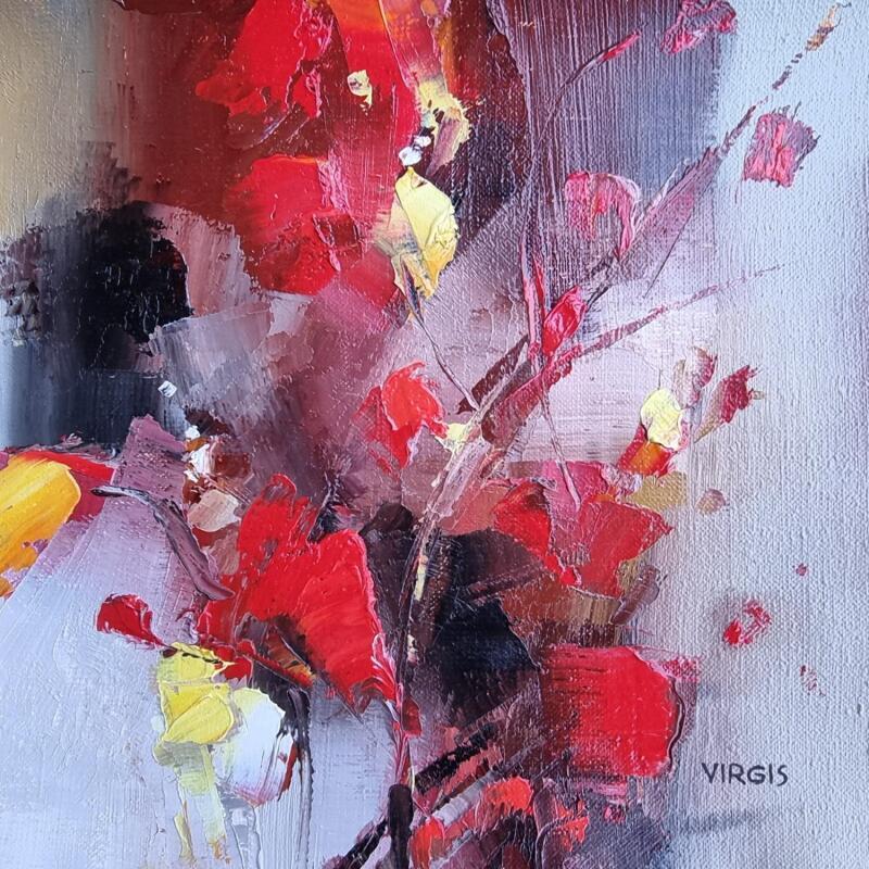 Gemälde Blooming evening von Virgis | Gemälde Abstrakt Minimalistisch Öl