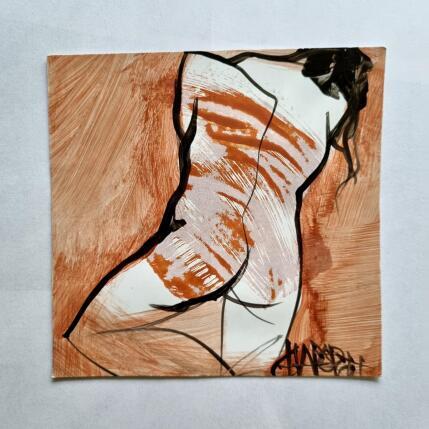 Painting Surprenan by Chaperon Martine | Painting Figurative Acrylic Nude