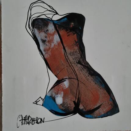 Painting Decouverte by Chaperon Martine | Painting Figurative Acrylic Nude, Pop icons