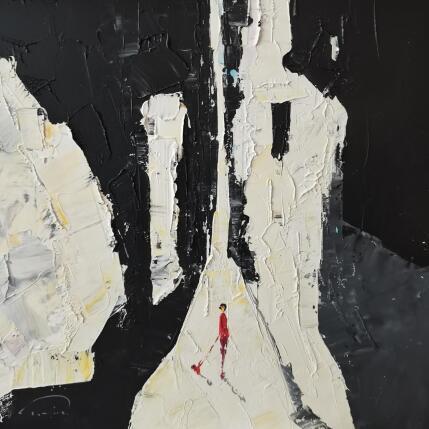 Peinture Cames llargues par Tomàs | Tableau Impressionnisme Huile Scènes de vie, Urbain