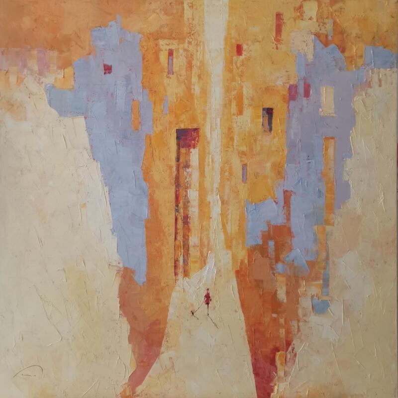 Painting Tu as déjà rêvé de moi by Tomàs | Painting Impressionism Society Urban Life style Oil