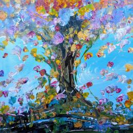 Gemälde Petit arbre de vie  von Amblard Florence | Gemälde