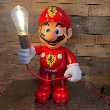 Sculpture CAT4 Lampe MARIO Thème FERRARI N° 8/10 10030-21583-20251106-1 par Vintage Addict | Sculpture Pop-art Acrylique Icones Pop