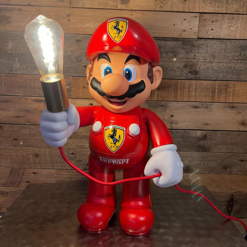 Sculpture Lampe MARIO Thème FERRARI N°9/10  by Vintage Addict | Sculpture Pop-art Pop icons Acrylic