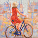 Painting Vestido roso by Escobar Francesca | Painting Figurative Acrylic