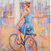 Painting Enbici by Escobar Francesca | Painting Figurative Acrylic