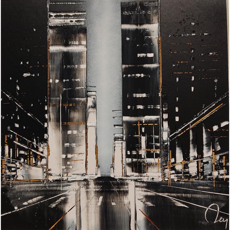 Painting Adrenaline by Rey Julien | Painting Figurative Gold leaf