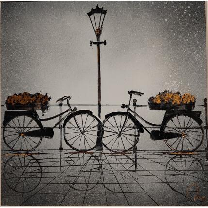 Painting Toi et moi by Rey Julien | Painting Figurative Gold leaf Pop icons