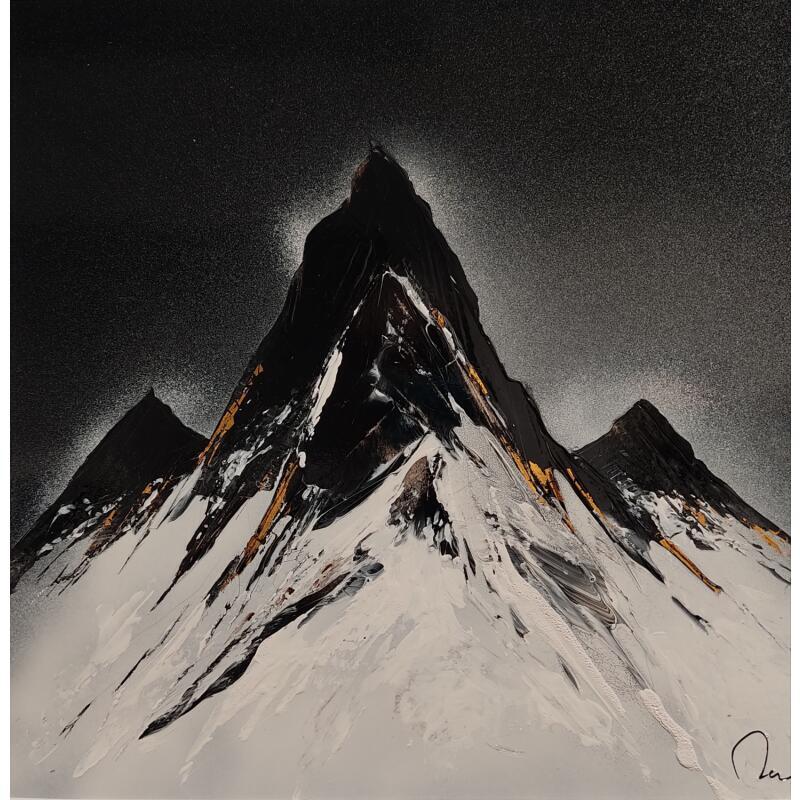 Peinture Lost Paradise par Rey Julien | Tableau Figuratif Feuille d'or