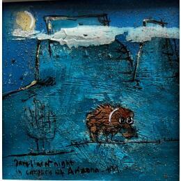 Painting Dark night by Maury Hervé | Painting