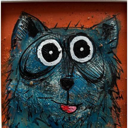 Painting Blue Raccoon by Maury Hervé | Painting