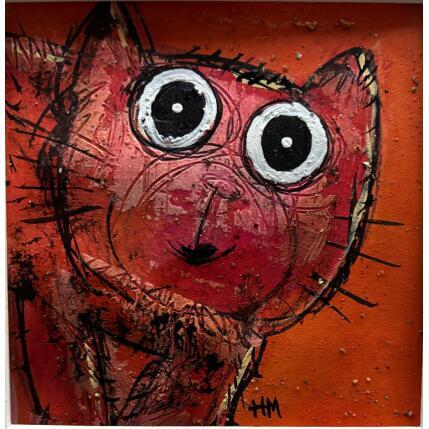 Painting Pink kitty by Maury Hervé | Painting
