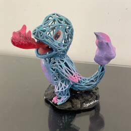 Sculpture Salameche par Shenoda | Sculpture Pop-art Graffiti, Résine